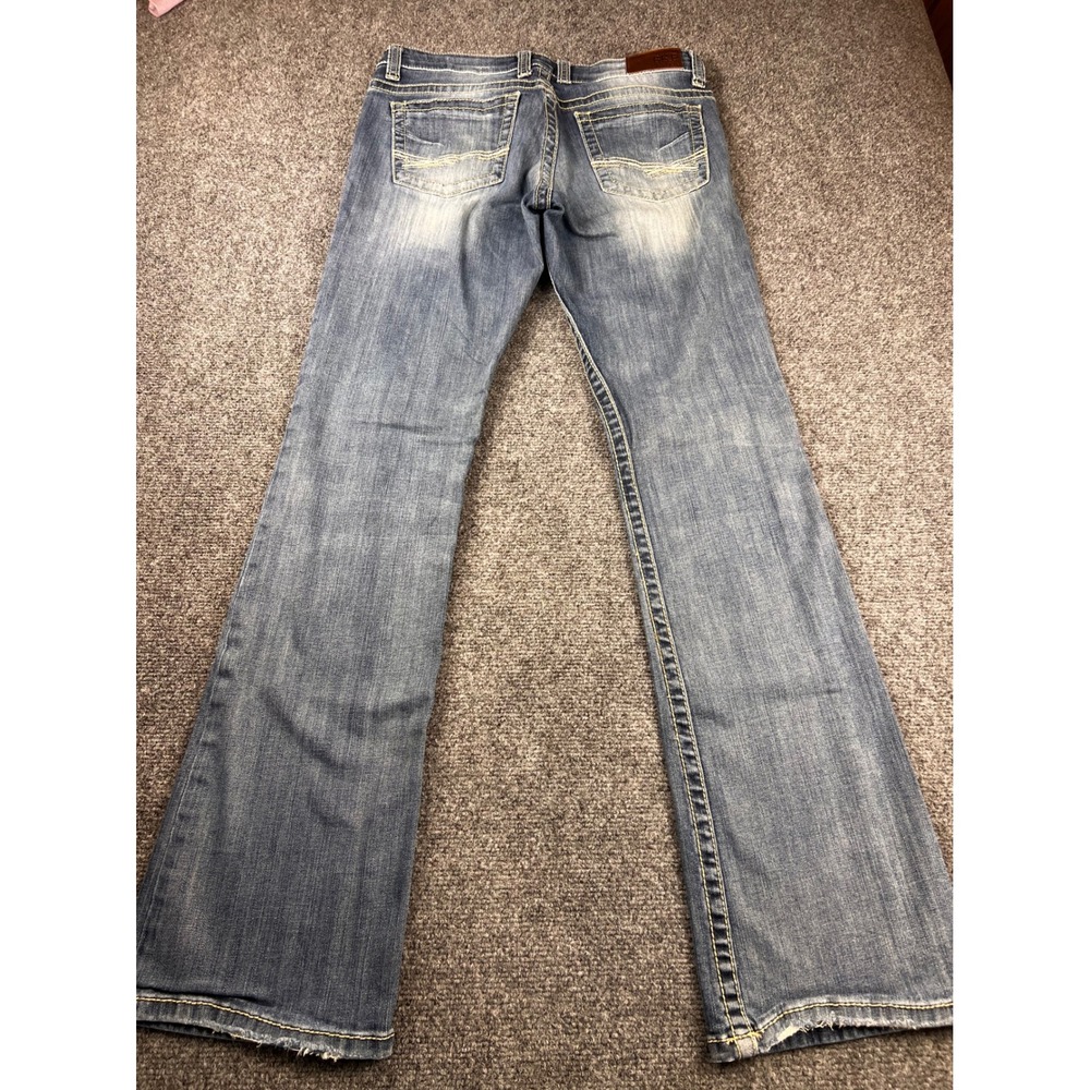 BKE Payton Bootcut Jeans Womens 29L Medium Wash Faded Stretch Denim Low Rise - Picture 10 of 11